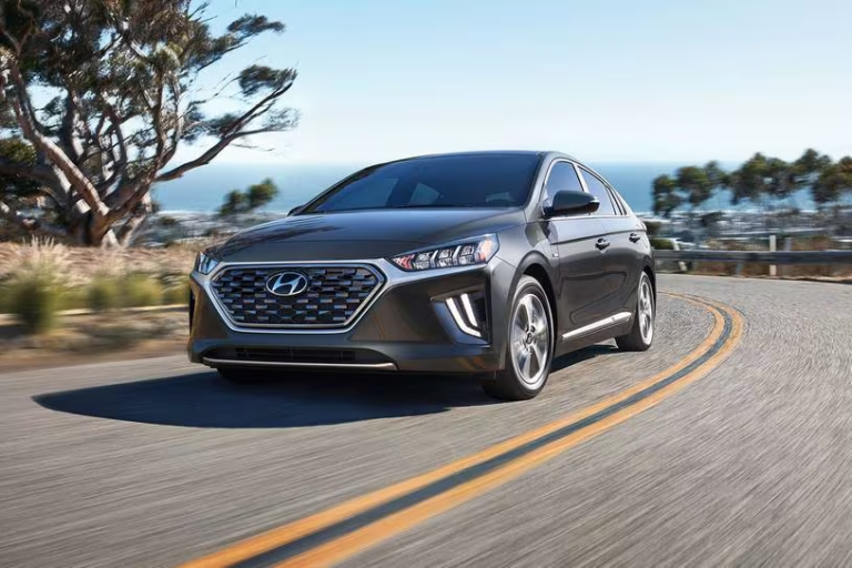 Hyundai Ioniq Plug-In Hybrid on the road